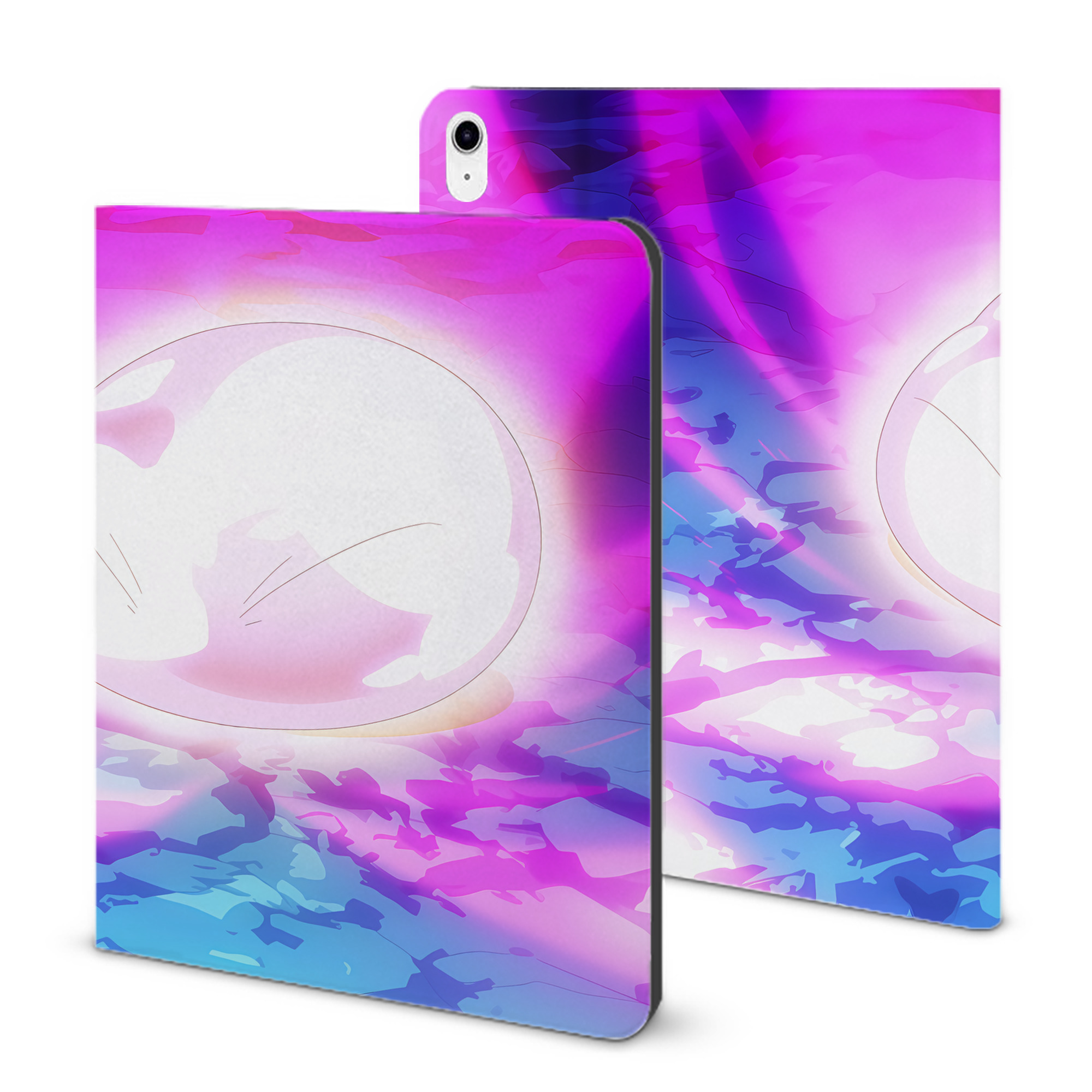 （画像用） 転スラ Regarding Reincarnated to Slime IPad ケース ブック型 PUレザー TPU 耐衝撃 軽量 薄型 ペン収納なし 全面保護 IPad 各モデル対応
